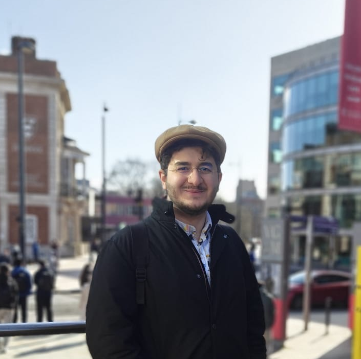 Ahmed Al-Irhayim outdoors in the city